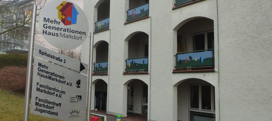 Blick auf das Mehrgenerationenhaus Markdorf