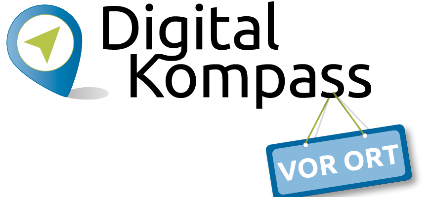 Der Digital-Kompass vor Ort
