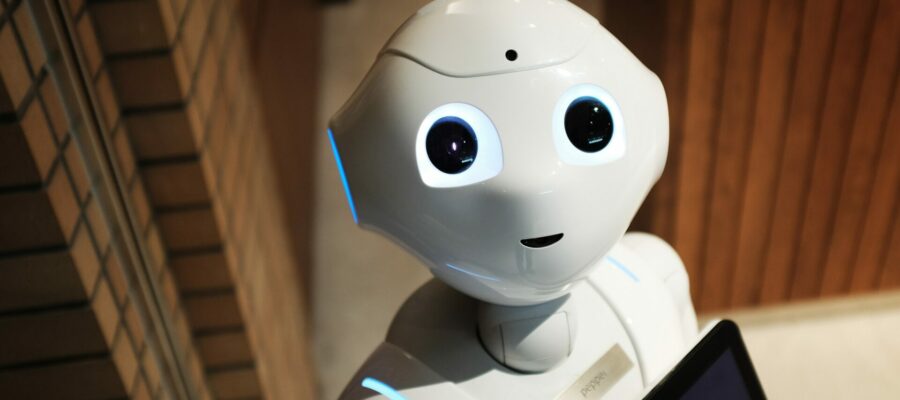Blick auf einen Roboter